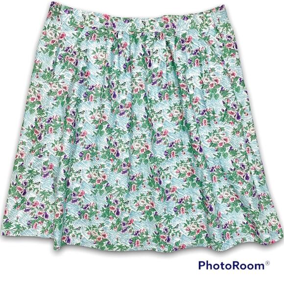 Vintage Portraits by Northern Isles A Line Skirt‎ Floral Pattern Women's 13/14 - Picture 1 of 5